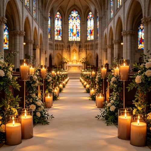 Image of kakoya Flickering Flameless Candles Battery Operated with Remote and 2 /4 /6 /8 H Timer Acrylic Led Pillar Candles Pack of 9 (D 3 inch xH 4 inch 5 inch 6 inch) with Realistic 3D Wick Candles for Home Decor(Grey)