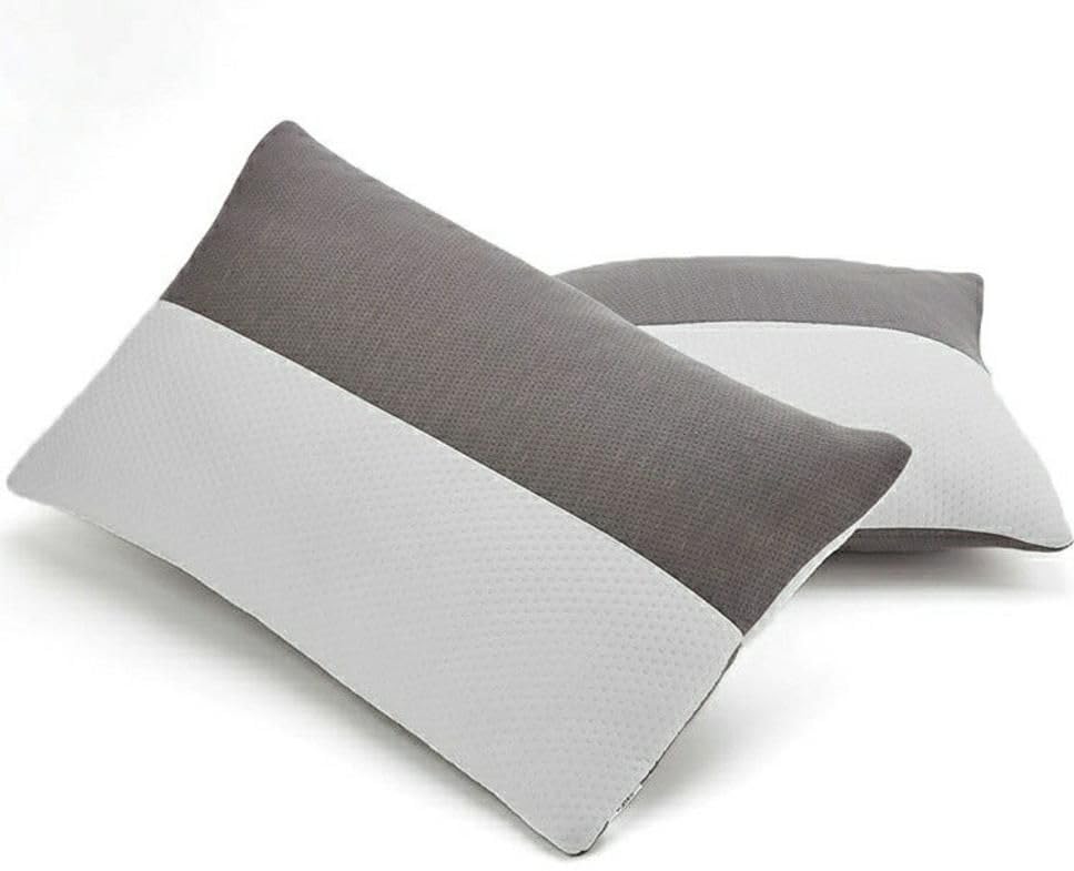 Image of LA VERNE Microfiber Virgin Microfibre Blown Technology Filled Luxurious Anti Bacterial Cloth Sleeping Pillow Pack of 2 (27X16 Inch) (Multi)