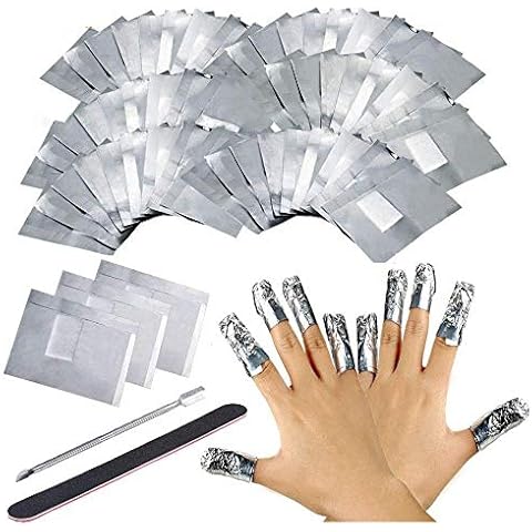 200 Stück Nail Remover Wraps Pads Cover