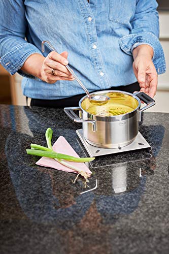 Image of Rosle Stainless Steel Sauce Ladle, Hooked Handle, 2-Ounce