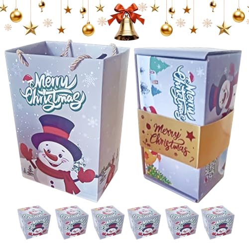 蓋付きクリスマスボックス | メリークリスマス休日キャッシュホルダーボックス - 折りたたみ袋 クリスマス スイーツ バレンタイン プロポーズ 誕生日 結婚式ギフト用