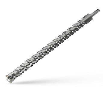 CATITO 1" x 18.11" SDS Plus Rotary Hammer Drill Bit, Professional Masonry Drill bit for Bricks, Cement Walls, and Concrete