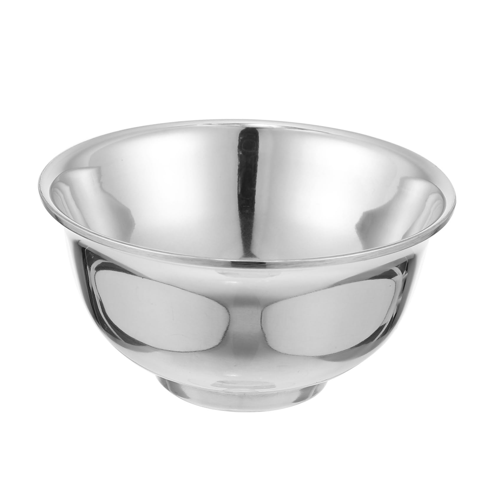 Ipetboom Men's Shaving Bowl Stainless Steel Anti-skid Base for Shaving Soap Brush Traditional Wet