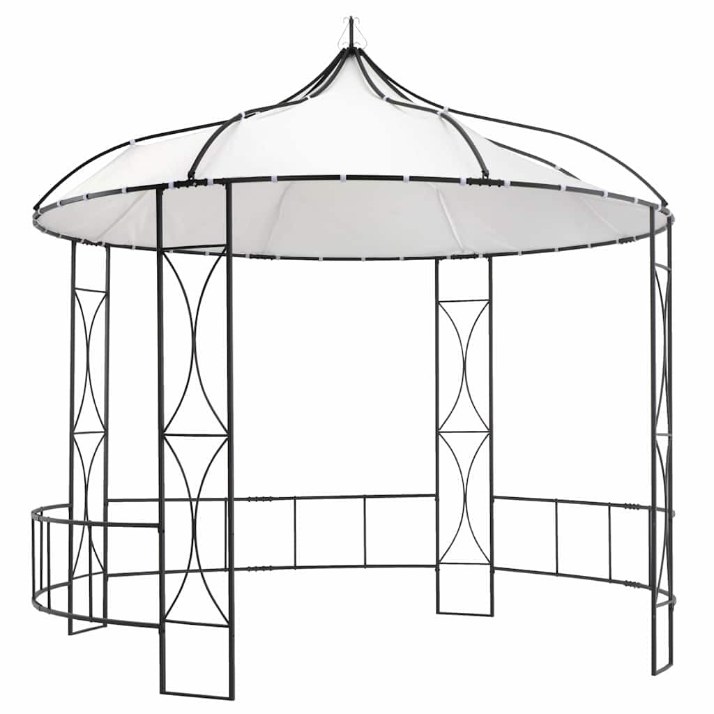 Tonnelle ronde - 300 x 290 cm - Blanc