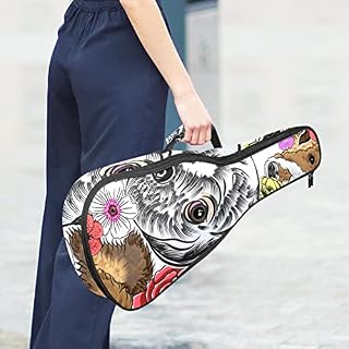Housse de ukulélé avec sangle réglable pour ukulélé Motif chien - Les Beatles, Paul McCartney, John Lennon, RIngo Starr, George Harrison Housse de ukulélé avec sangle réglable pour ukulélé Motif chien – Image 6