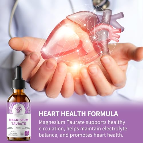 2 Pack Magnesium Taurate Liquid Drops Supports Health Muscle and Sleep - image 2