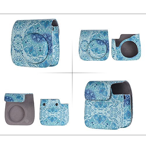 Andoer Kit de acessórios 14 em 1 para Fujifilm Instax Mini 8/8+/8s/9 com capa para câmera, alça, ade