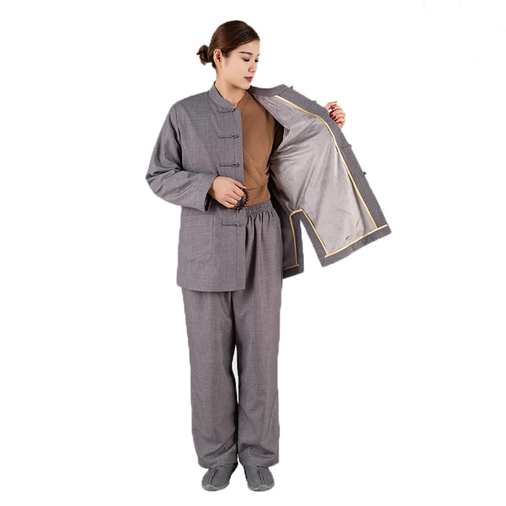 Tenue de moine de méditation décontracté avec col en V traditionnel et coupe ample