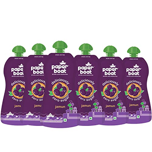 Image of Paper Boat Jamun Kala Khatta Juice, 200ml (Pack of 6) + Paper Boat Orange 1L (Pack of 2)