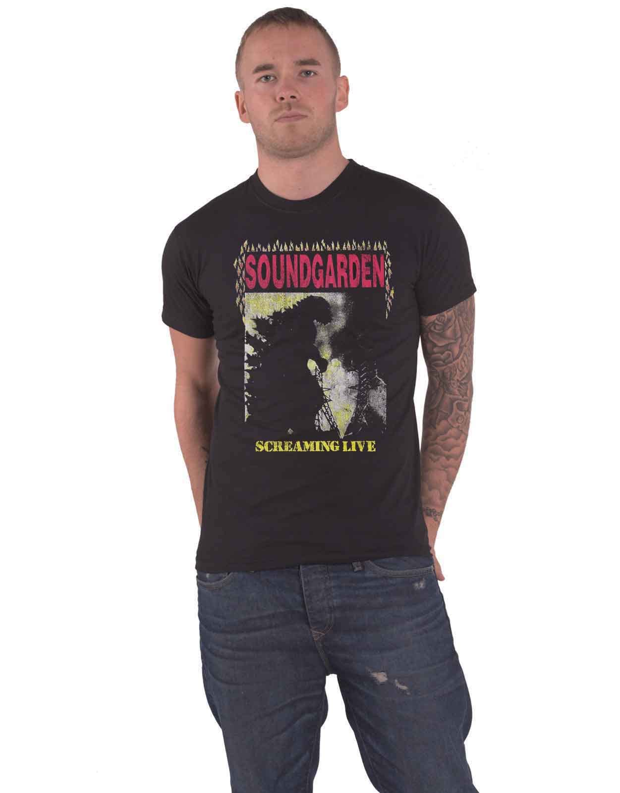 Soundgarden T Shirt Total Godhead Band Logo Official Mens Black Small