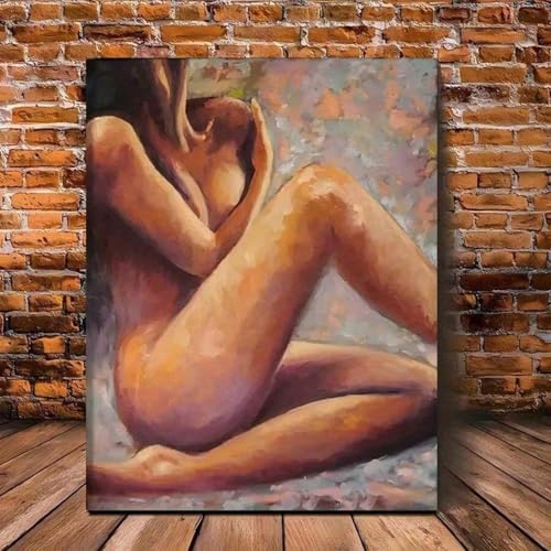 Art mural sur toile minimaliste de femme nue TONGYINLI tableau abstrait 50x70cm