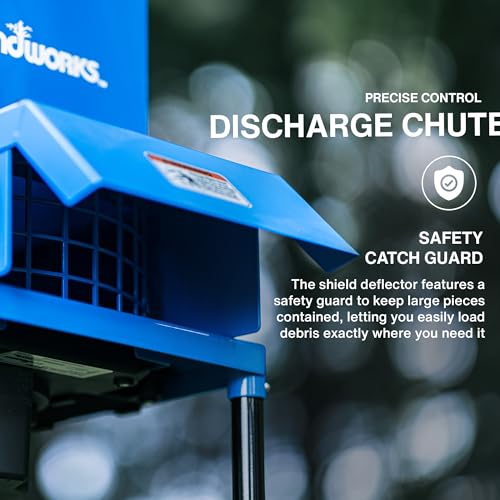 Landworks Leaf Mulcher Shredder Electric Green and Waste Management Heavy Duty 120V AC 11" Inch Cutting Blade .5" Inch Cutting Capacity for Leaves, Grass, & Clippings