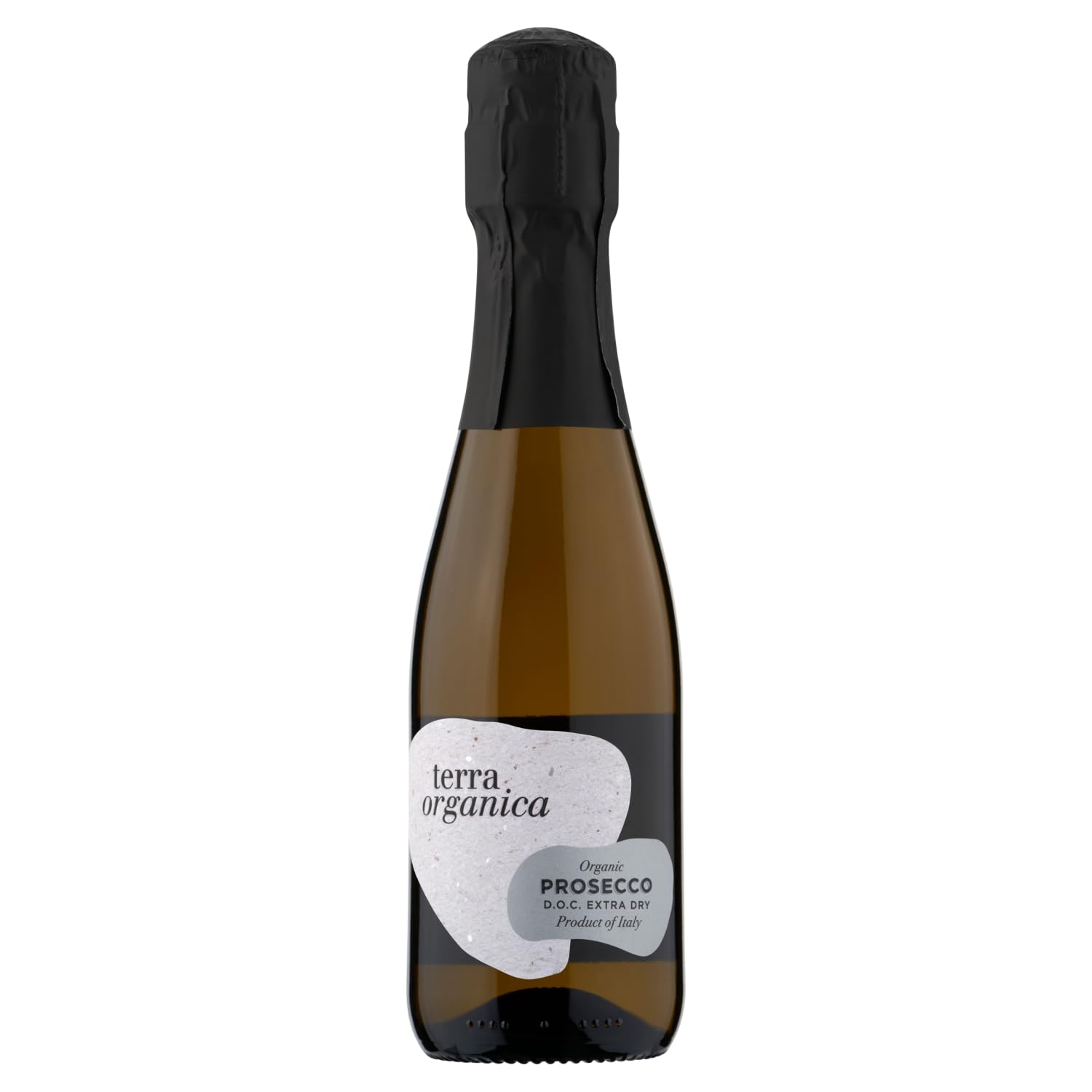 Terra Organica Prosecco 1 x 20cl | Italian Light and Extra Dry Sparkling Organic Mini Prosecco Bottle