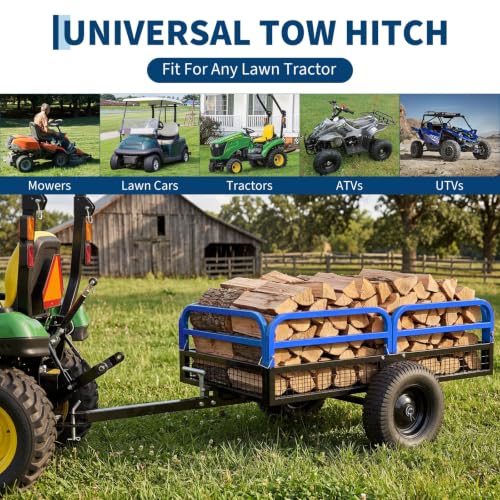 Garvee 1500 lbs Pull Behind Dump Cart