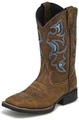 Justin boots square toe mens Clearance