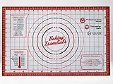 Baking Essentials Silicone Baking Mat - Temperature and Size Guide for Perfect Pastries and Fondants - Non-Stick Surface, Easy to Clean - Readily Available Measurements for Cutting Dough- 22 x 14 inch