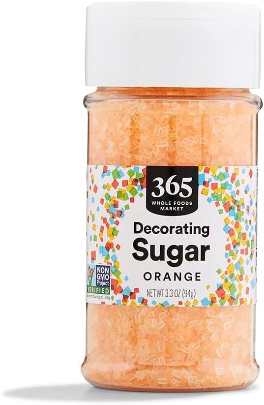 Image of 365 by Whole Foods Market, Orange Colored Sugar, 3.3 Ounce (Pack of 5)