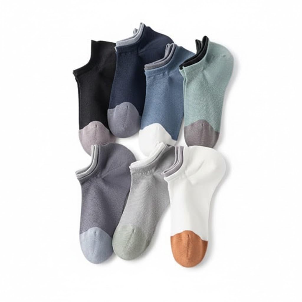 jitruva 7 Pair Whool Ankle Socks for Men And Women –Made With Durable & Breathable Cotton, Anti Odour & Bacterial Ideal for Gym, Running, Office, Sports,Daily Use For All Season J7WS-2 (Free Size)-picture-31