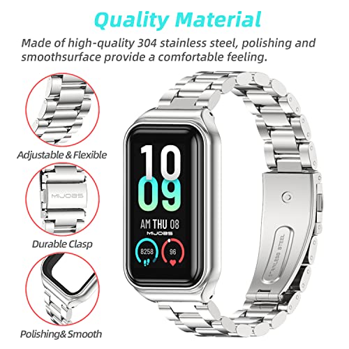 Image of Strap for Amazfit Band 7 Metal Replacement Strap Wristband Watch Strap Compatible with Amazfit 7 Fitness Tracker smartwatch