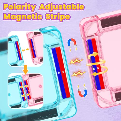 Image of 40PCS Magnetic Tiles Mini Travel Essentials Toddler Toys with Case Set, Preschool Montessori Education Magnetic Building Blocks Games Sensory Toys for 3 4 5 Year Old Boys Girls Birthday Gifts