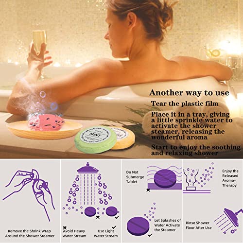 Symolo Shower Steamers, Pack Of 8 Shower Steamers Aromatherapy With Essential Oils, Calming, Relaxation Shower Bombs For Home Spa, Self Care Gifts For Women, Men, Moms #TOP5