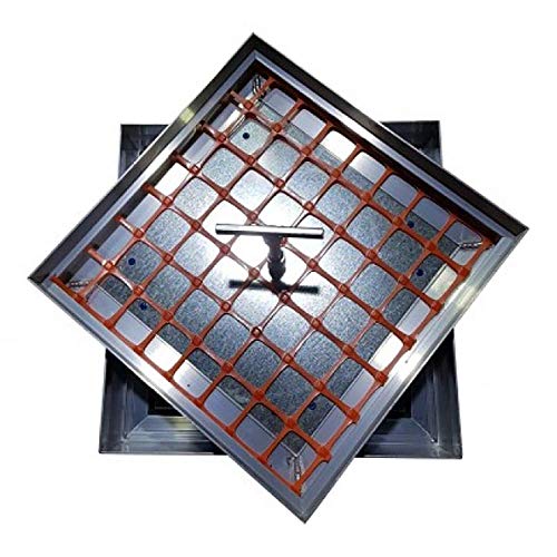 Schachtabdeckung Aluminium 800 x 800 mm Bodenluke Schachtdeckel Revisionsschacht Kanalschacht Cover