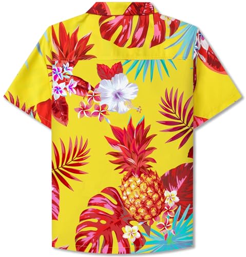 Image of Cromoncent Mommy and Me Matching Hawaiian Outfits Girls & Womens Hawaiian Shirts Tropical Button Down Shirts