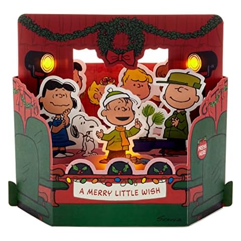 Hallmark Peanuts Gang Musical Light Up Card Cover