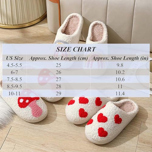 Slippers for Women Fuzzy Plush Anti - Skid Slip-ons Indoor Outdoor House Shoes with Halloween Christmas Birthday Fun Patterns2