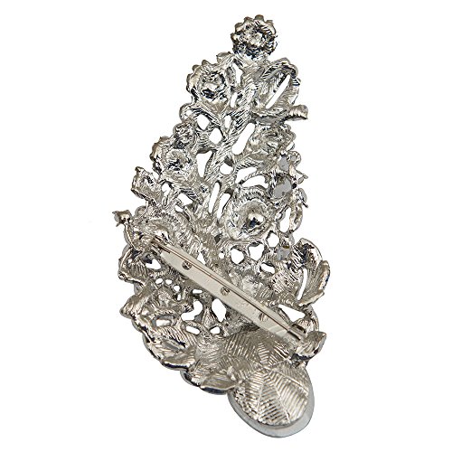 Women's Crystal Brooch Pin, Elegant Design