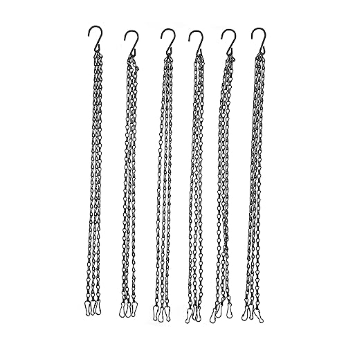 Mipcase 6pcs Multi Purpose Hanging Basket Chains for Outdoor Plants Durable Flowerpot Hangers Ideal for Birdcages and Decorative Wall Planters