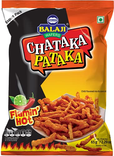 Balaji Wafers Chataka Pataka Flamin Hot 65 Gm