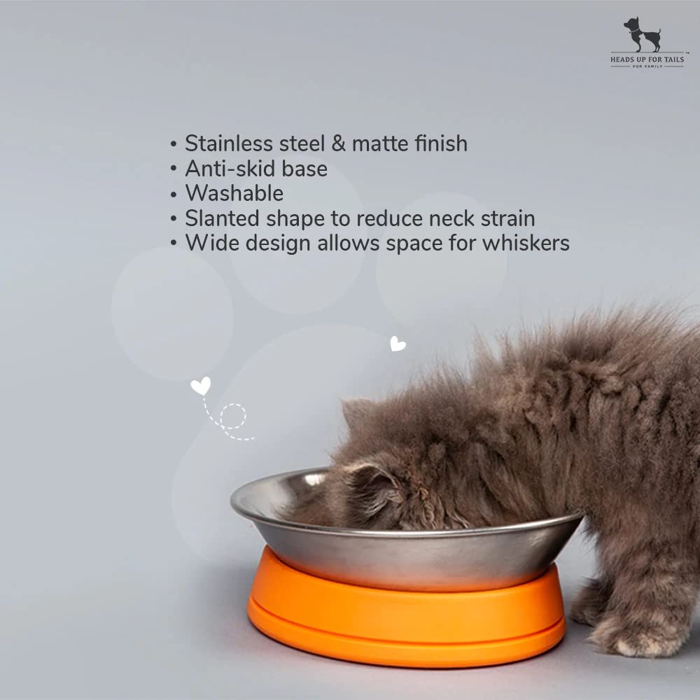 HUFT Quintessential Wide Cat Bowl β 710 ml | Whisker-Friendly Design | Wide & Shallow Bowl for Cats | Durable & Easy to Clean | Ideal for Food & Water Daily Feeding 1