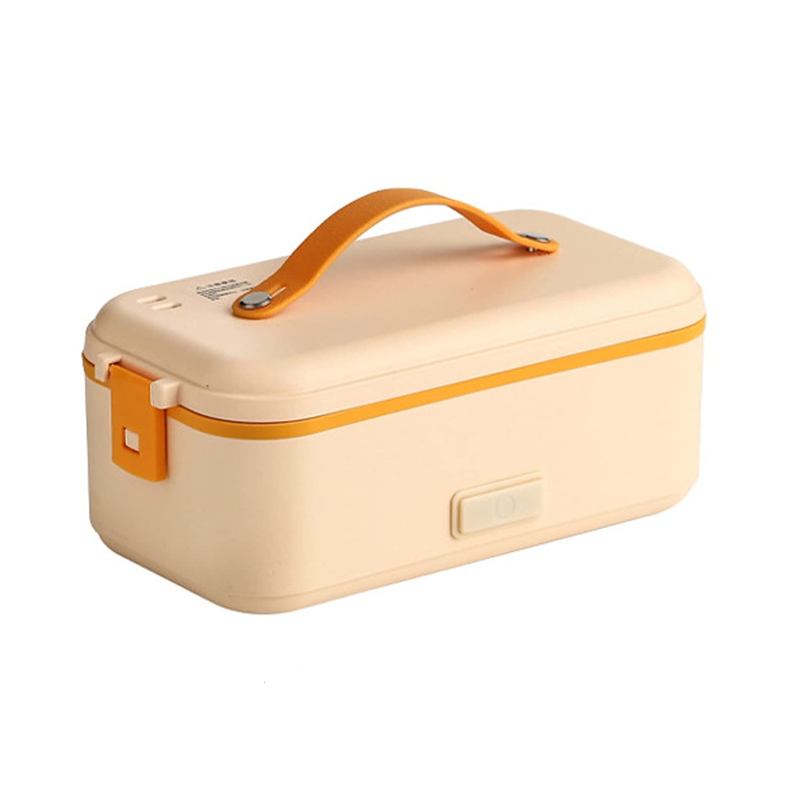 Electric Heating Lunch Box 1L Portable Food Warmer For Home Thermal Lunch Box With Removable Food-Grade Stainless Steel Container Heated Lunch Box For Office School ( Color : Yellow , Size : 1-layer )