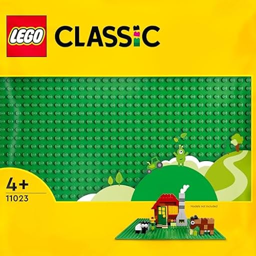 LEGO Classic Base Verde de 32x32 Tacos, Placa Tablero de Construcción y Expansión, Juguete de Construcción para Niños y Niñas de 1 Año o Más 11023 | Ya disponible en tu tienda friki favorita! En mundofriki.es!