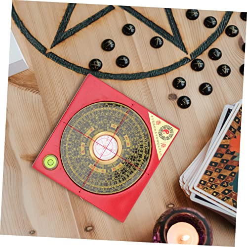Brújula decorativa estilo retro Feng Shui portátil miniatura 4