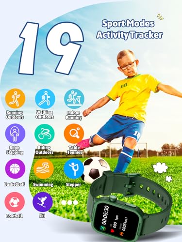 Mgaolo H69 Kids Smart Watch,Fitness Tracker With Heart Rate Sleep Monitor For Boys Girls,Waterproof Activity Tracker Pedometer Step Counter For Fitbit Android Iphone  thumb #2