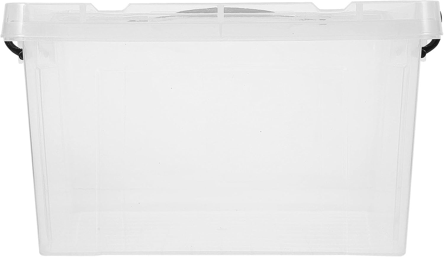 Zerodeko Storage Bin with Lid, Plastic Under-bed Storage Container 33x23.5x20.5cm, Large Capacity Clothes Organizer for Bedroom and Closet
