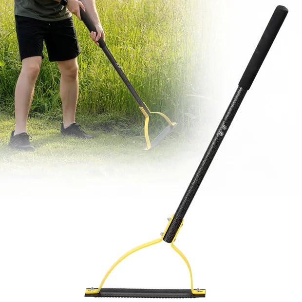 35 Inch Manual Weed Wacker with Serrated Blade