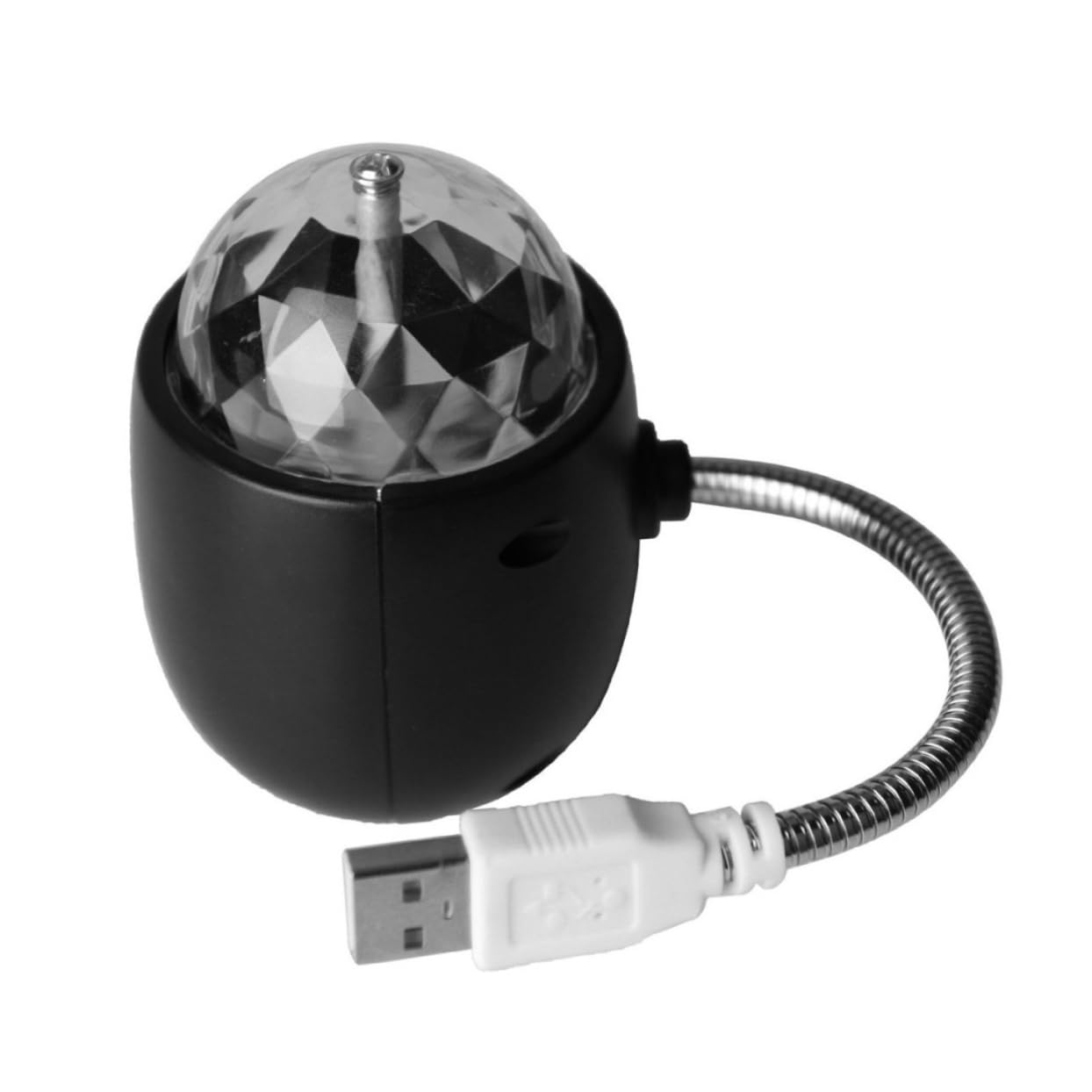 ULDIGI 1pc USB Mini Disco Light Decorative Strobe Lamp Reading Light Black Compact Atmosphere for Parties Home Gatherings and Ktv Use