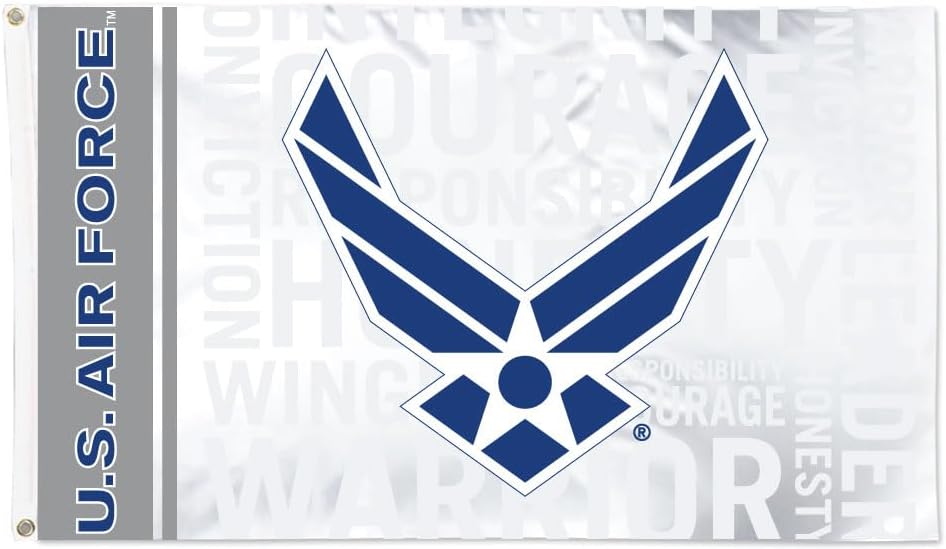Service First Officially licensed US Military flags (US Air Force Deluxe White, 3x5 FT)