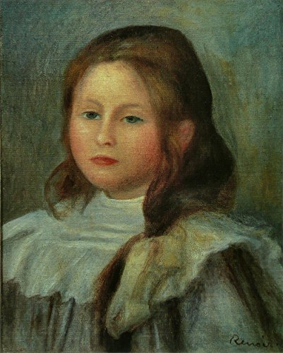 Cuadro Portrait d'enfant de Renoir: impresión mate de lujo con marco negro 2