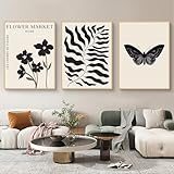 Perfekt Geschenk: Dieses Flower Market-Poster eignet sich perfekt als Geschenk für Freunde, Familie, Kollegen, insbesondere für diejenigen, die den Retro-/Abstrakt-/Bohemien-Stil lieben.