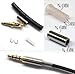 Gold 4 Pole 3.5mm Male Repair headphone Jack Plug Metal Audio Soldering & Spring
