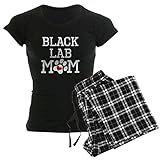 CafePress Black Lab Mom Pajamas Womens Novelty Cotton Pajama Set, Comfortable PJ Sleepwear
