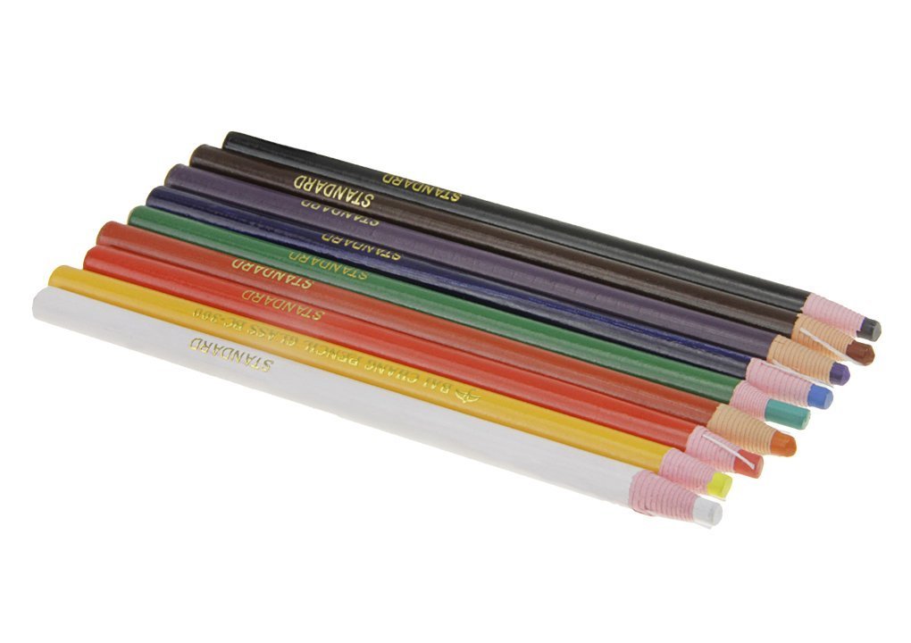 Tinayaue Matite Colorate A Cera - 9 Colori Assortiti Per Legno, Tessuto, Metallo - Matite Grasse Cancellabili - Foto 10