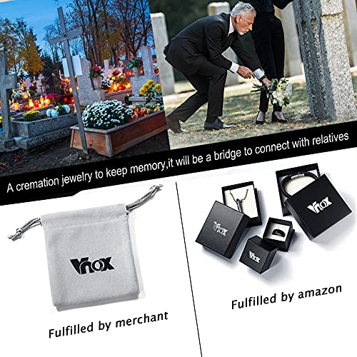 Vnox Pack Of 8 Cremation Jewelry Glass Urn Necklace For Ashes Holder Memorial Ash Keepsake Jewelry With #TOP6