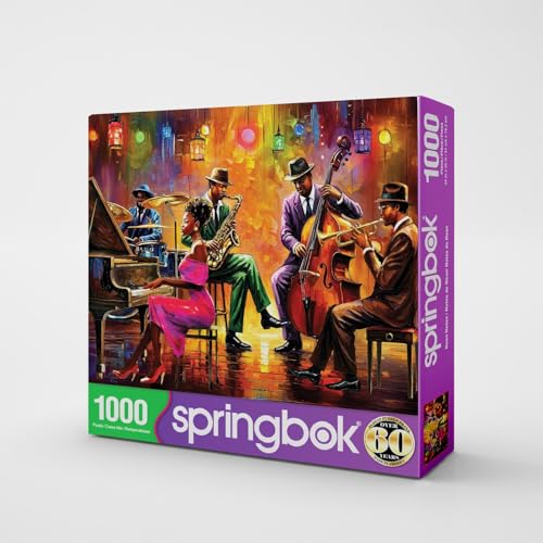 Springbok Neon Notes 1000 Piece Jigsaw Puzzle for Adults by Springbok - Used condition - Image 2