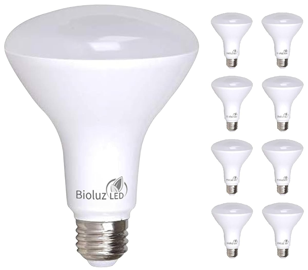 Bioluz Led 8 Pack Br30 Led Bulbs Indoor Flood Lights 90+ Cri 65W Equivalent