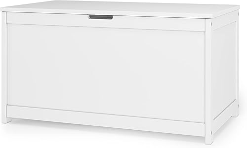 Child Craft Harmony - Caja de almacenamiento de madera de 33 pulgadas, gran baúl de almacenamiento, 2 bisagras de seguridad, orificio de ventilación